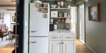 This Tiny, Vintage-Inspired Trick Will Elevate Your Fridge's Aesthetic