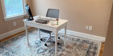 This $330 Home Office Transformation Is All About Luxe Drama